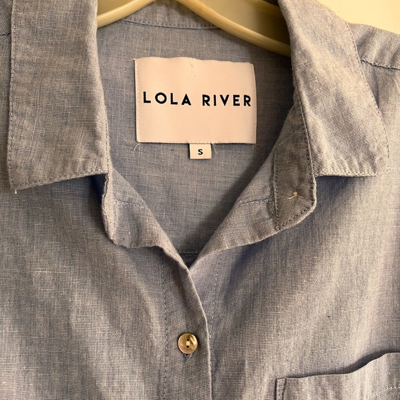 Lola River Blue Chambray Shirt - Picture 3 of 4
